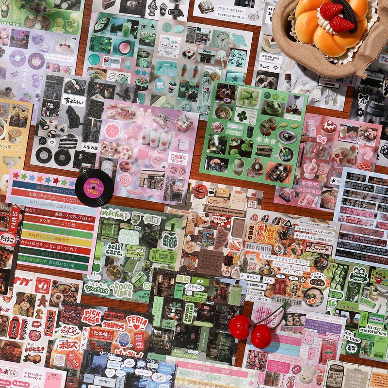 30Pcs Aesthetic Vintage Food L - Snacks Food Labels recension och pris