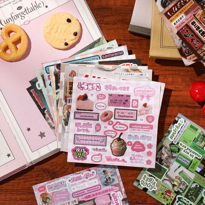 30Pcs Aesthetic Vintage Food L - Snacks Food Labels recension och pris