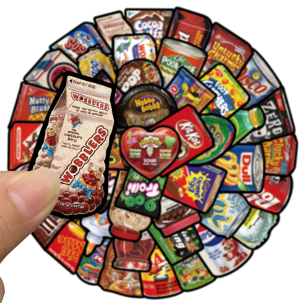48PCS Cartoon American Snacks  - American Food Y Snacks recension och pris