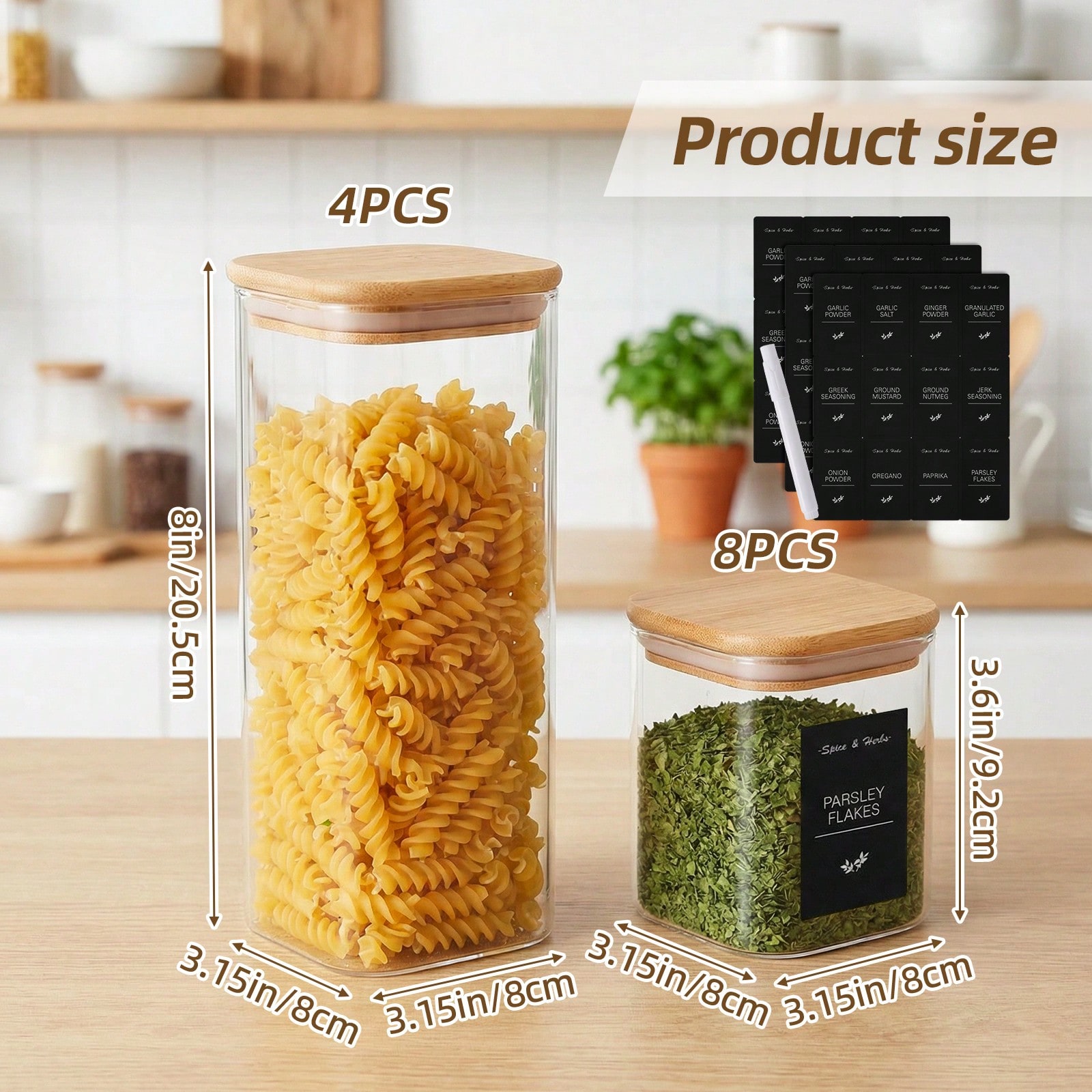 Glass Food Storage Containers  - Snacks Food Labels recension och pris