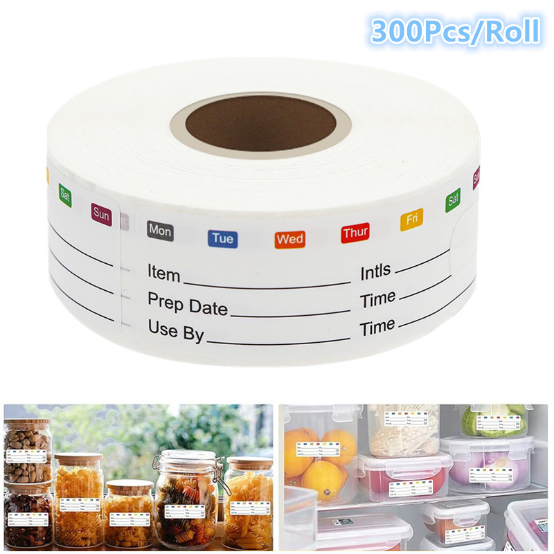 300Pcs/Roll Candy Storage Expi - Snacks Food Labels recension och pris