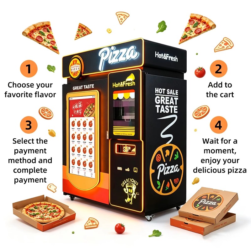Ready Meal Pizza Vending Cabin - Food Snacks Corner recension och pris